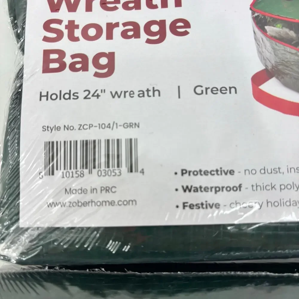 (2) Zober Wreath Storage Bag Holds 24